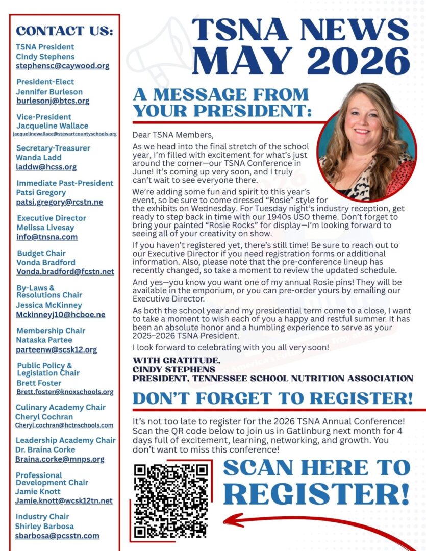 May '26 Newsletter - TSNA